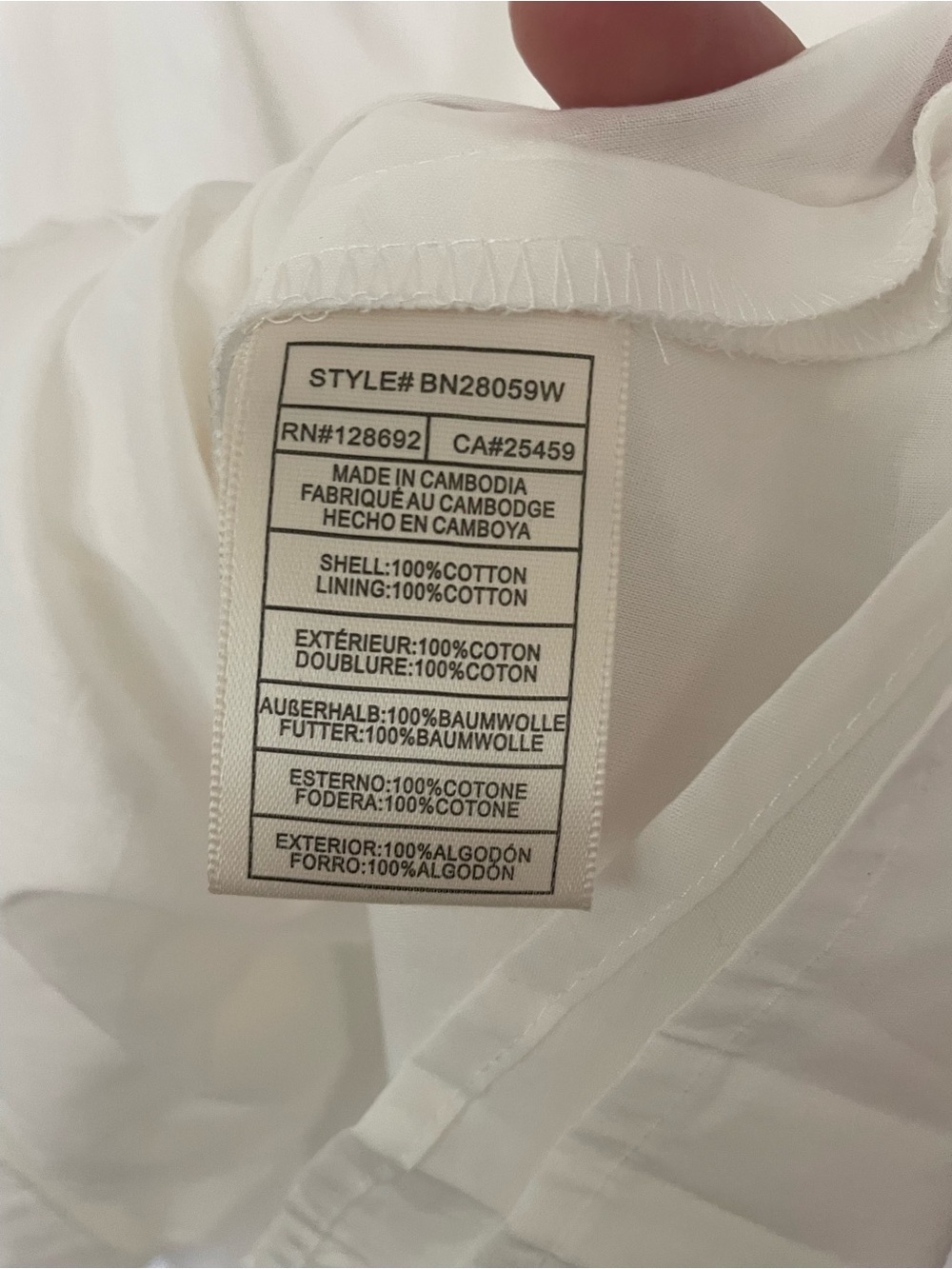 Steve Madden Cotton V-Neck Dress - Picture 5 of 5
